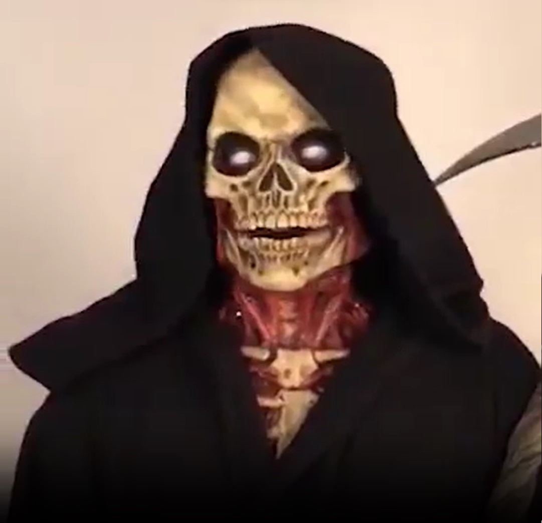 Horrormasker Schedel Latex Griezel Accessoire Feestmask Halloween Themafeest Carnaval Verkleedkostuum | Sansoti