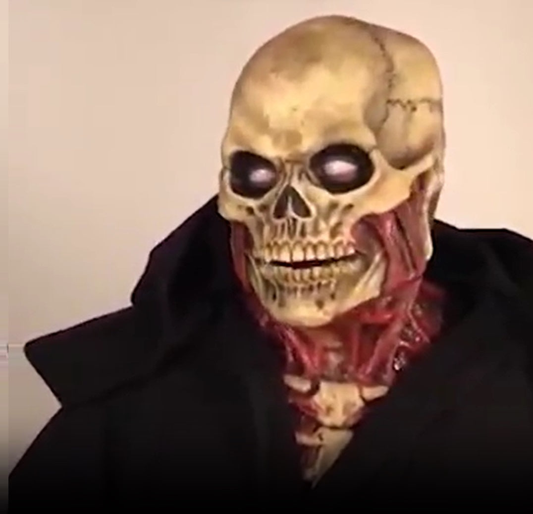 Horrormasker Schedel Latex Griezel Accessoire Feestmask Halloween Themafeest Carnaval Verkleedkostuum | Sansoti