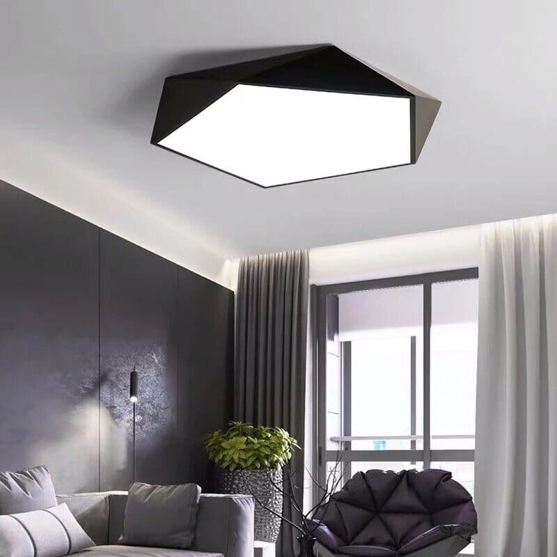 Moderne Geometrische LED-Plafondlamp – Scandinavisch Design in Meerdere Kleuren en Maten | Sansoti