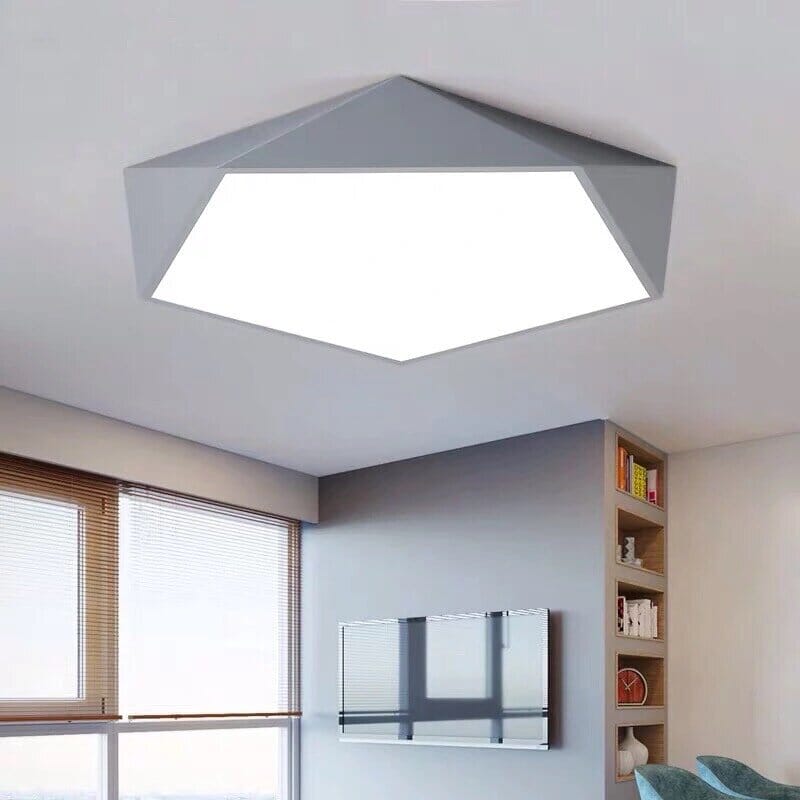 Moderne Geometrische LED-Plafondlamp – Scandinavisch Design in Meerdere Kleuren en Maten | Sansoti