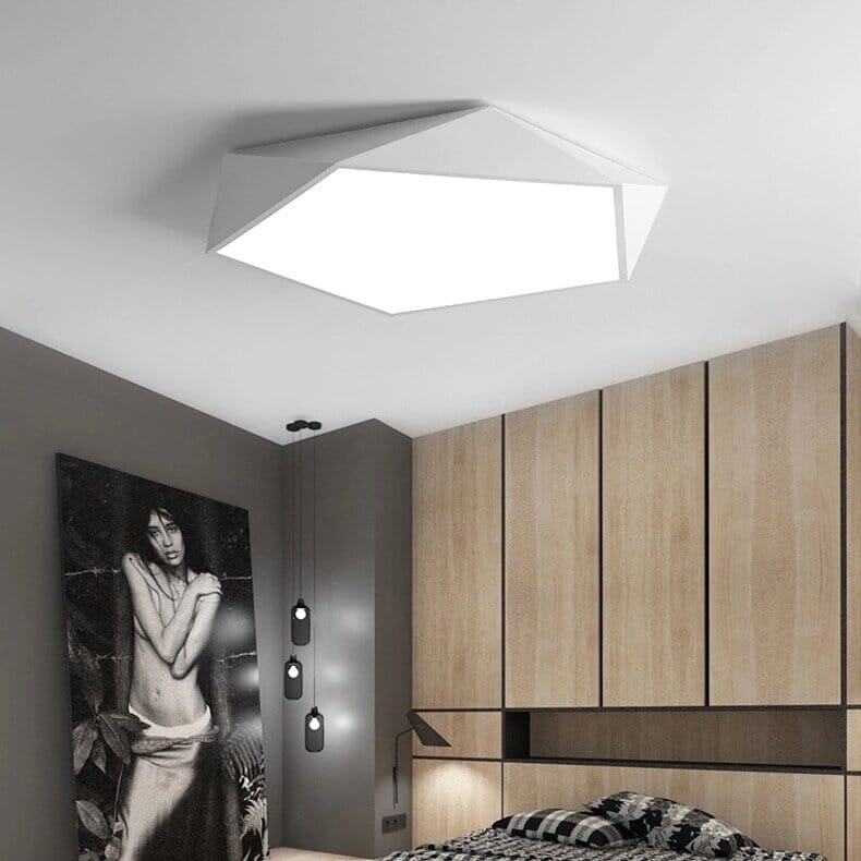 Moderne Geometrische LED-Plafondlamp – Scandinavisch Design in Meerdere Kleuren en Maten | Sansoti
