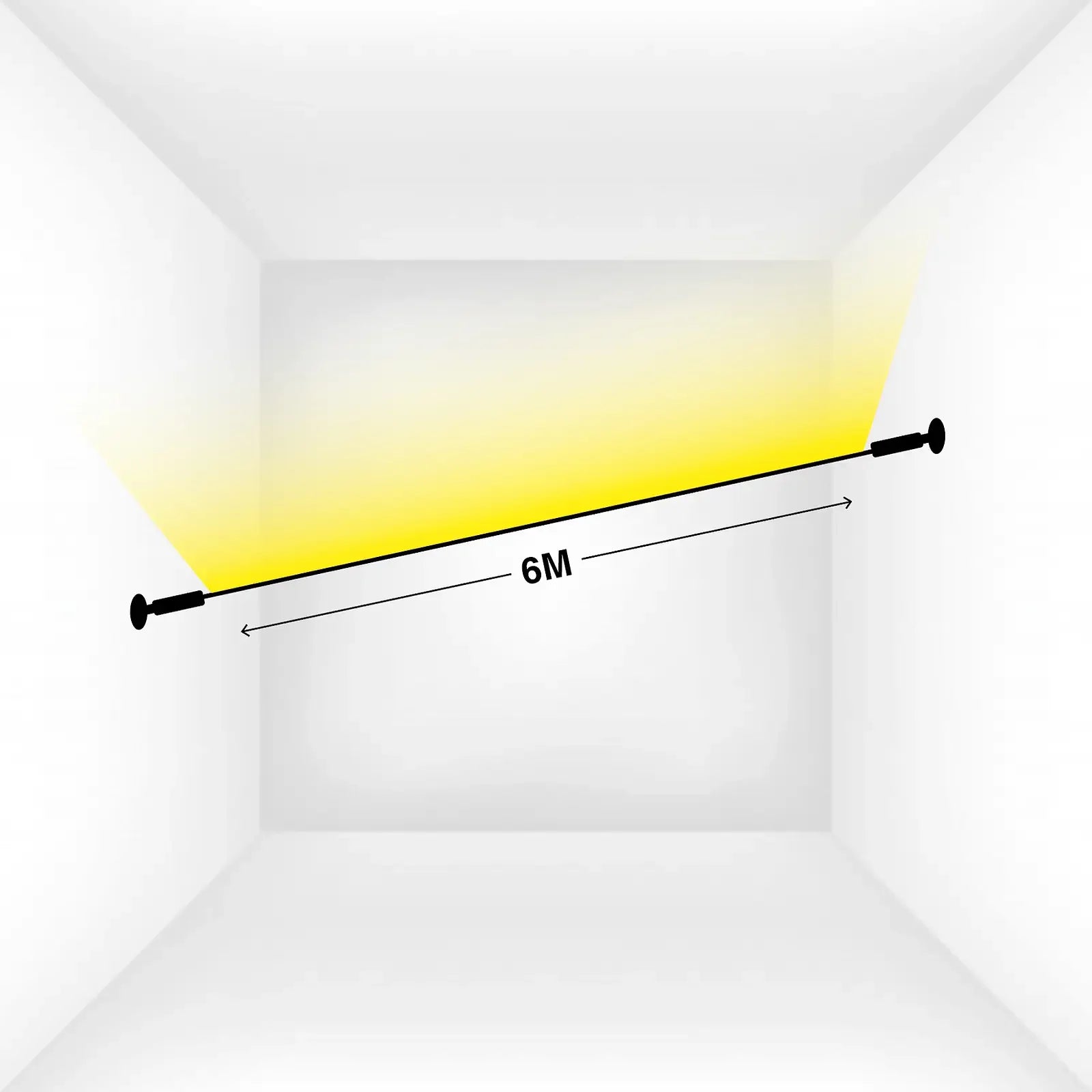 Wandleuchte LED Linear Dimmbar Edelstahl Acryl Schwarz Weiß Gold RGB Schlafzimmer Wohnzimmer Büro | Restfield