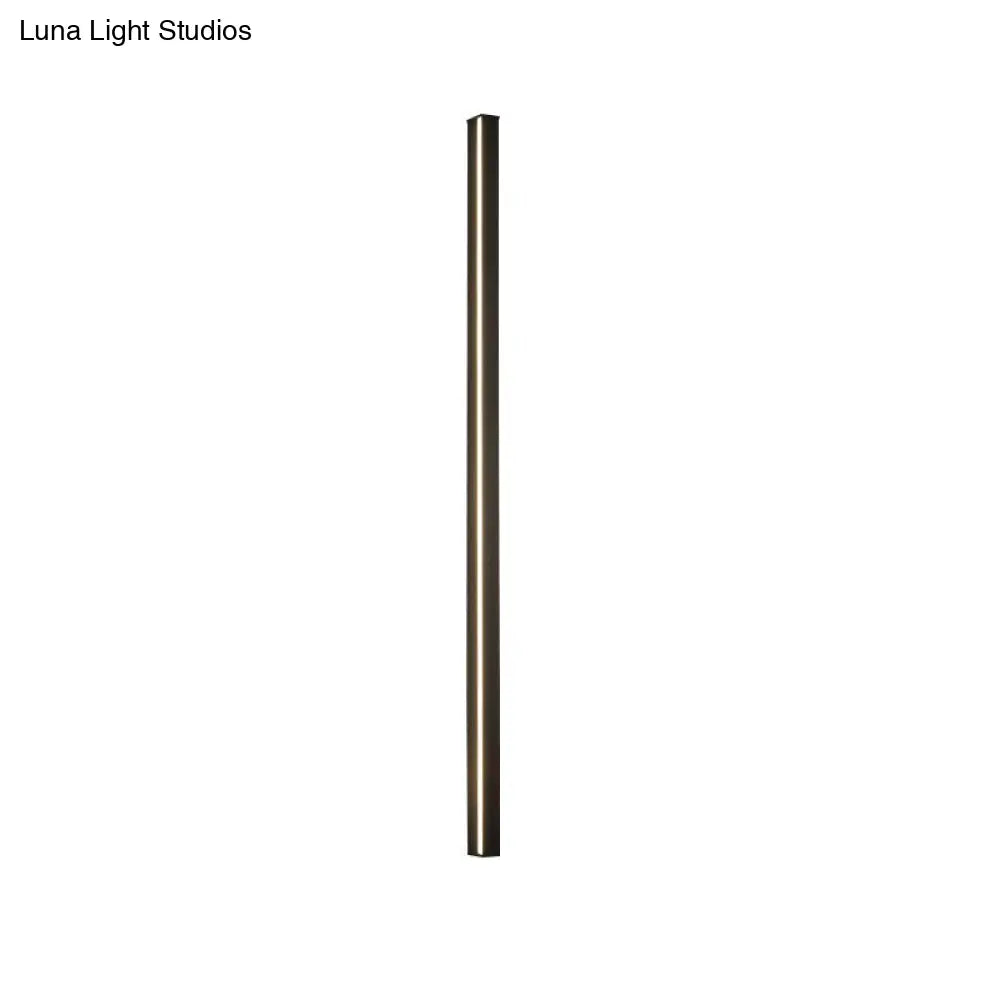 Moderne Lineaire LED Wandlamp Zwart – Strakke Muuraansluiting voor Hal & Gang | Sansoti