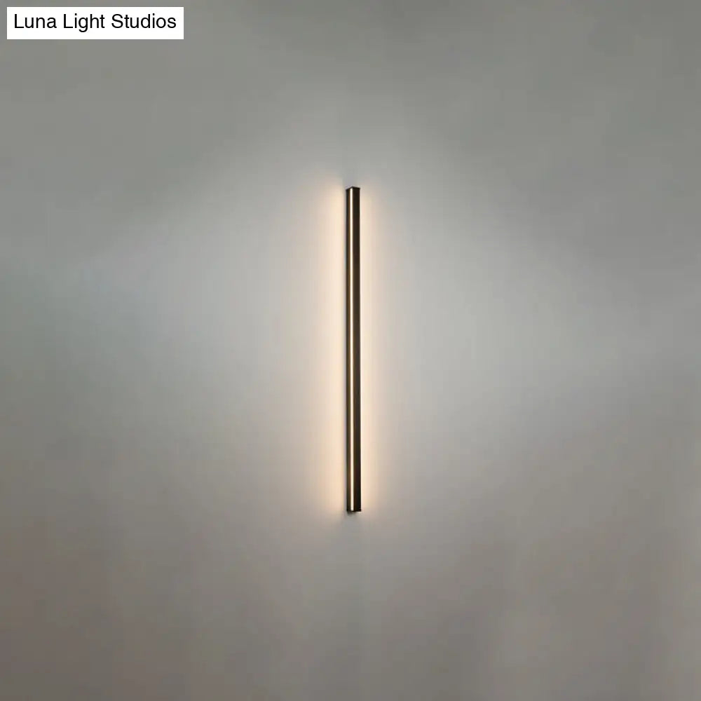 Moderne Lineaire LED Wandlamp Zwart – Strakke Muuraansluiting voor Hal & Gang | Sansoti