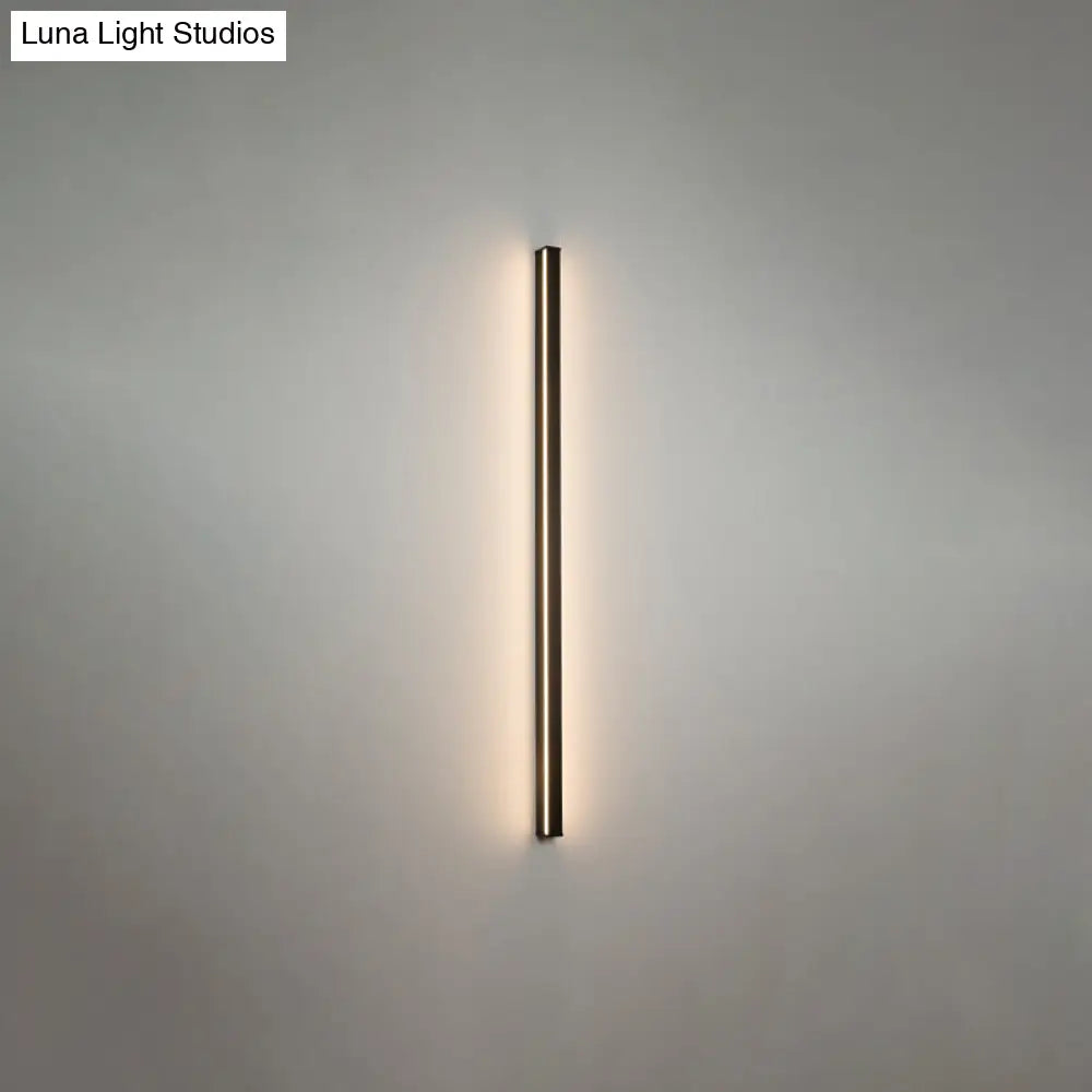 Moderne Lineaire LED Wandlamp Zwart – Strakke Muuraansluiting voor Hal & Gang | Sansoti