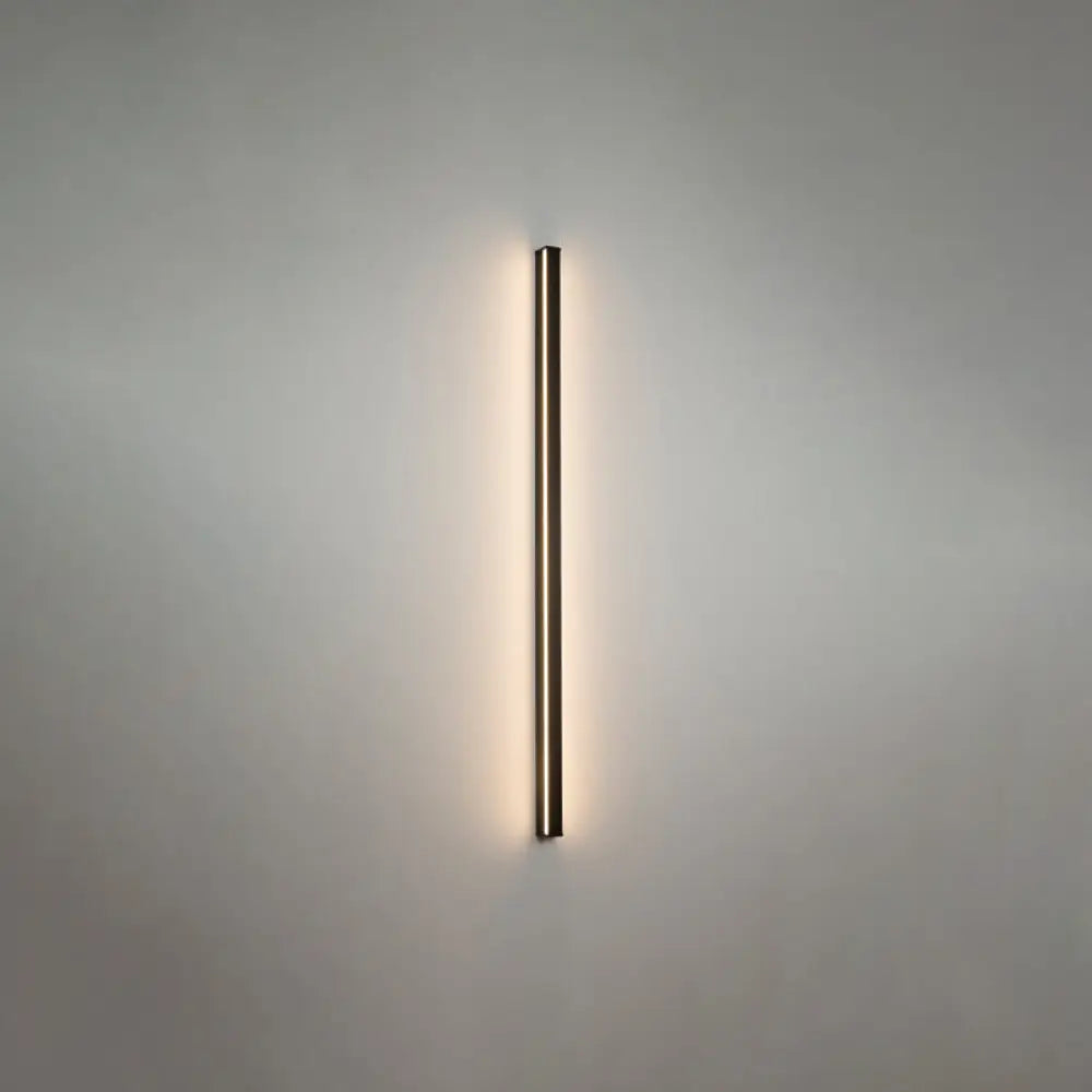 Moderne Lineaire LED Wandlamp Zwart – Strakke Muuraansluiting voor Hal & Gang | Sansoti