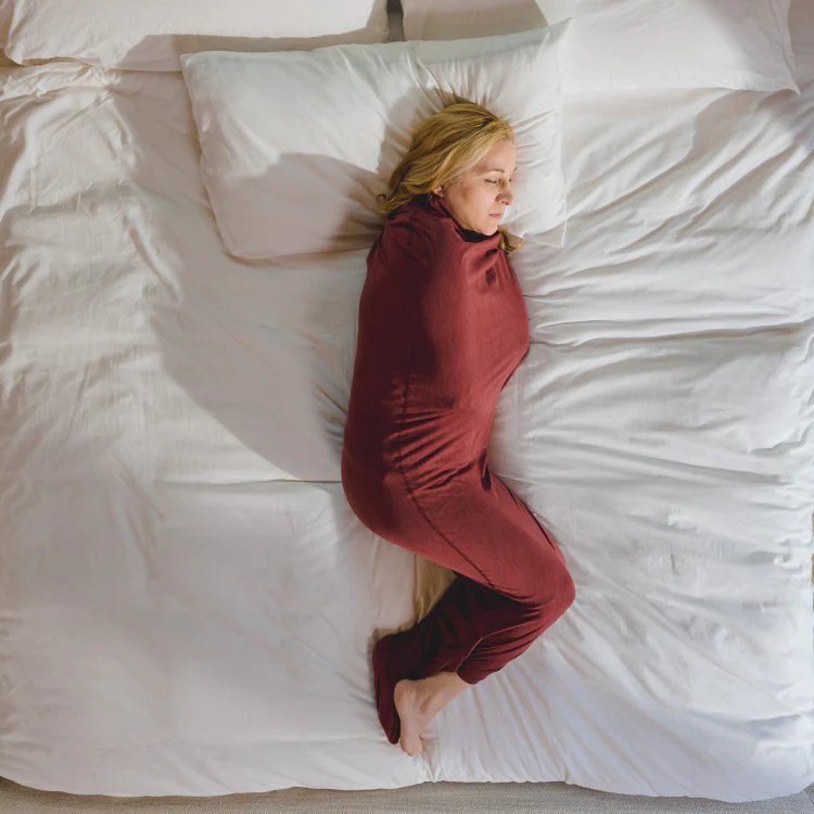 Draagbare Slaapcocon met Compressietherapie voor Diepe Ontspanning en Stressvermindering Volwassenen Grijs | Sansoti