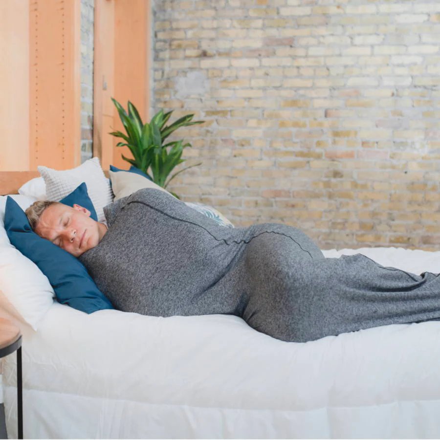 Draagbare Slaapcocon met Compressietherapie voor Diepe Ontspanning en Stressvermindering Volwassenen Grijs | Sansoti