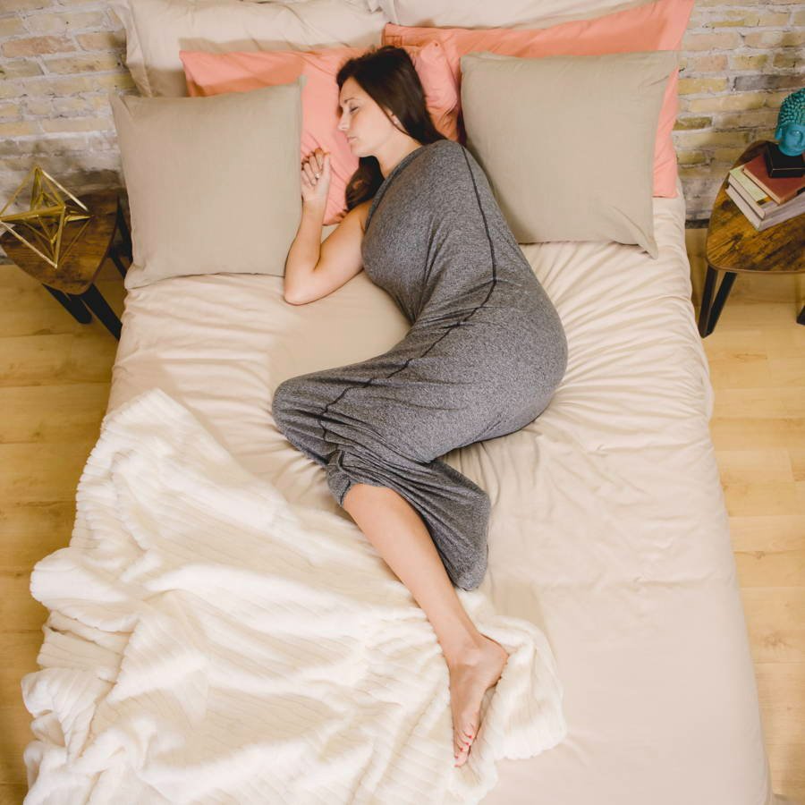 Draagbare Slaapcocon met Compressietherapie voor Diepe Ontspanning en Stressvermindering Volwassenen Grijs | Sansoti