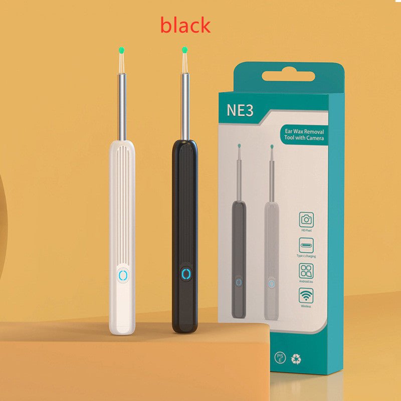 Ear Exam Camera with Silicone Cleaning Attachment and LED Lighting | Sansoti