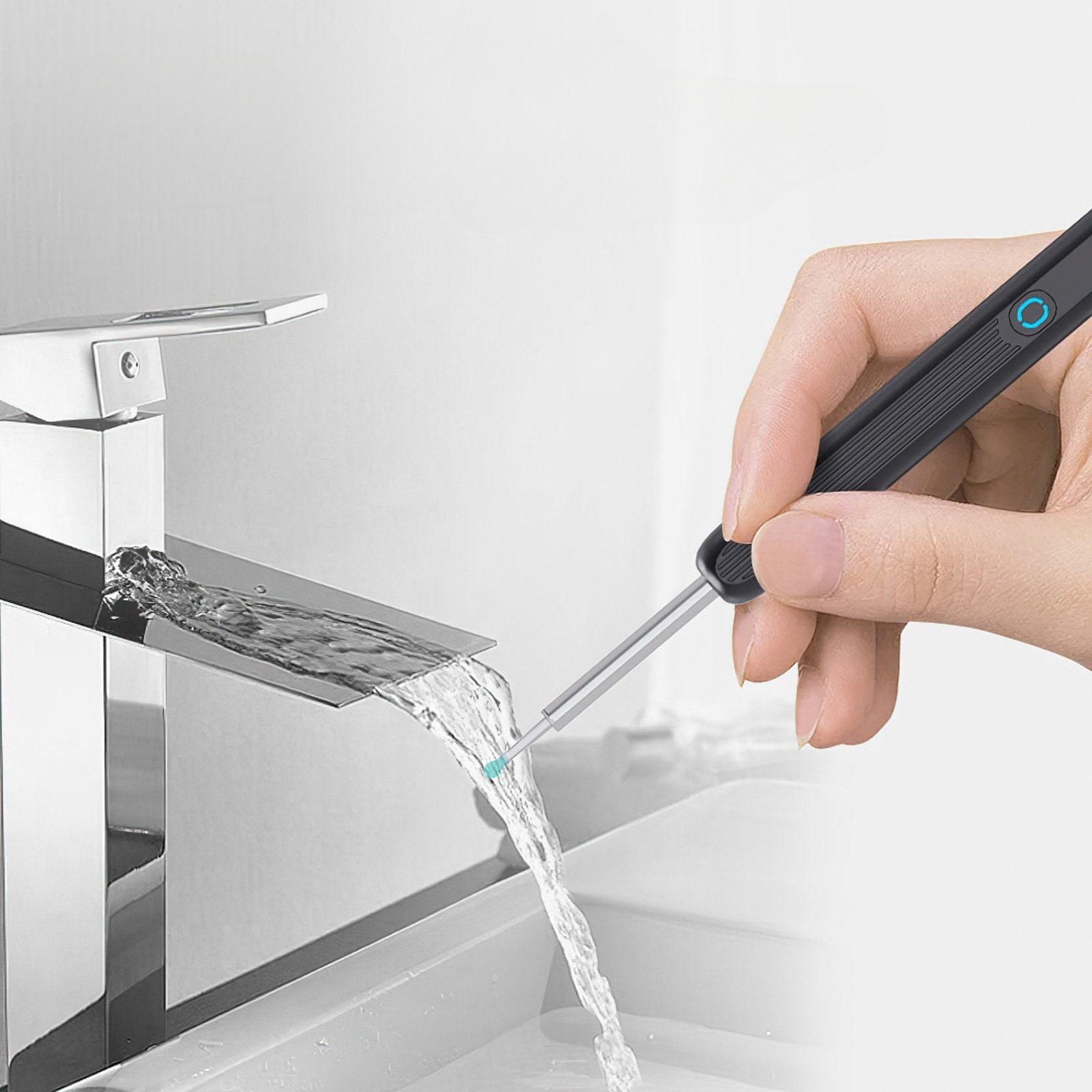 Ear Exam Camera with Silicone Cleaning Attachment and LED Lighting | Sansoti