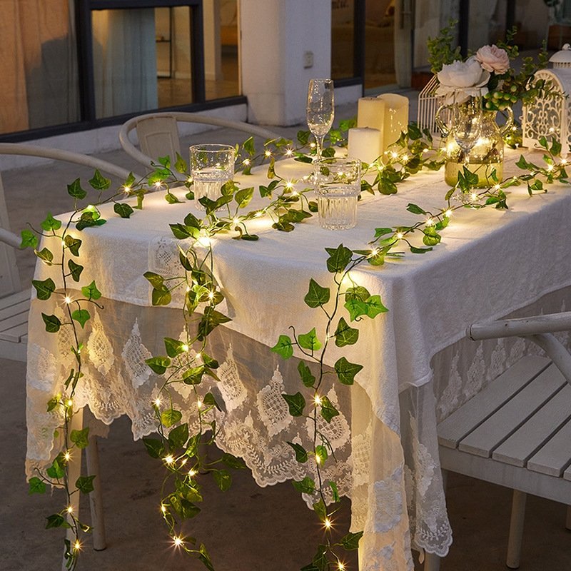 Zonne-energie Klimop Lichtslinger voor Tuin en Terras | Sansoti