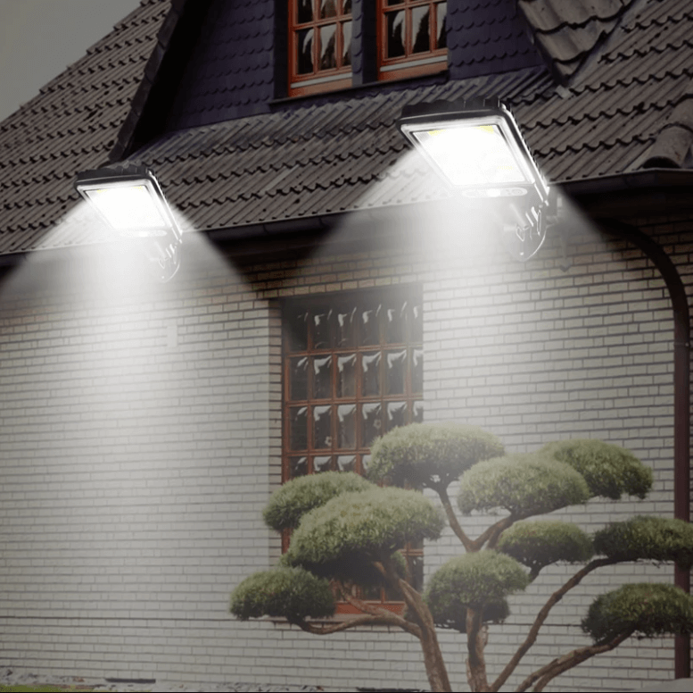Waterproof Solar Outdoor Lamp with Motion Sensor 100W – IP67 LED Floodlight for Yard, Driveway and Garden with Remote Control | Sansoti