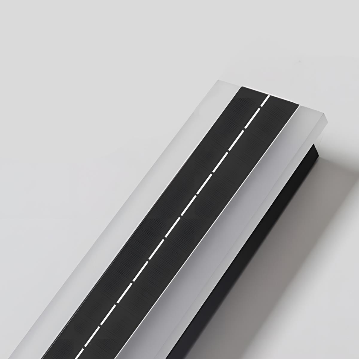 Solar-powered Outdoor Wall Light LED Strip Aluminum Waterproof IP65 for Garden Patio Facade Driveway | Sansoti