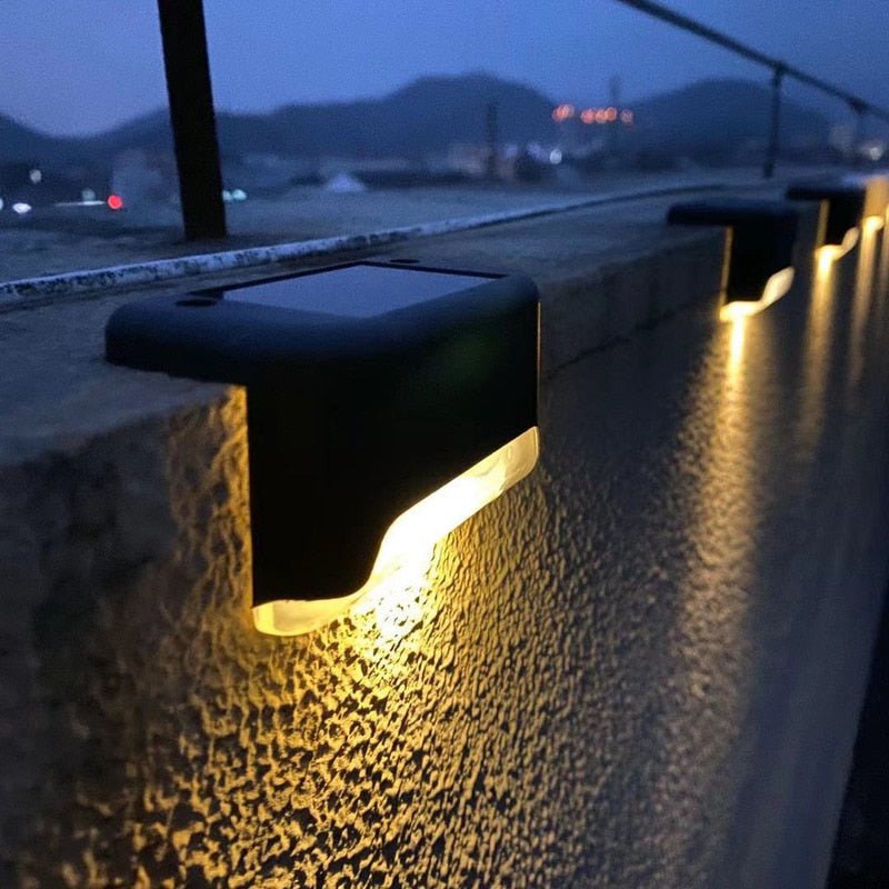 Zonne-energie Trapverlichting Waterdicht LED Buiten voor Tuin en Trap | Sansoti