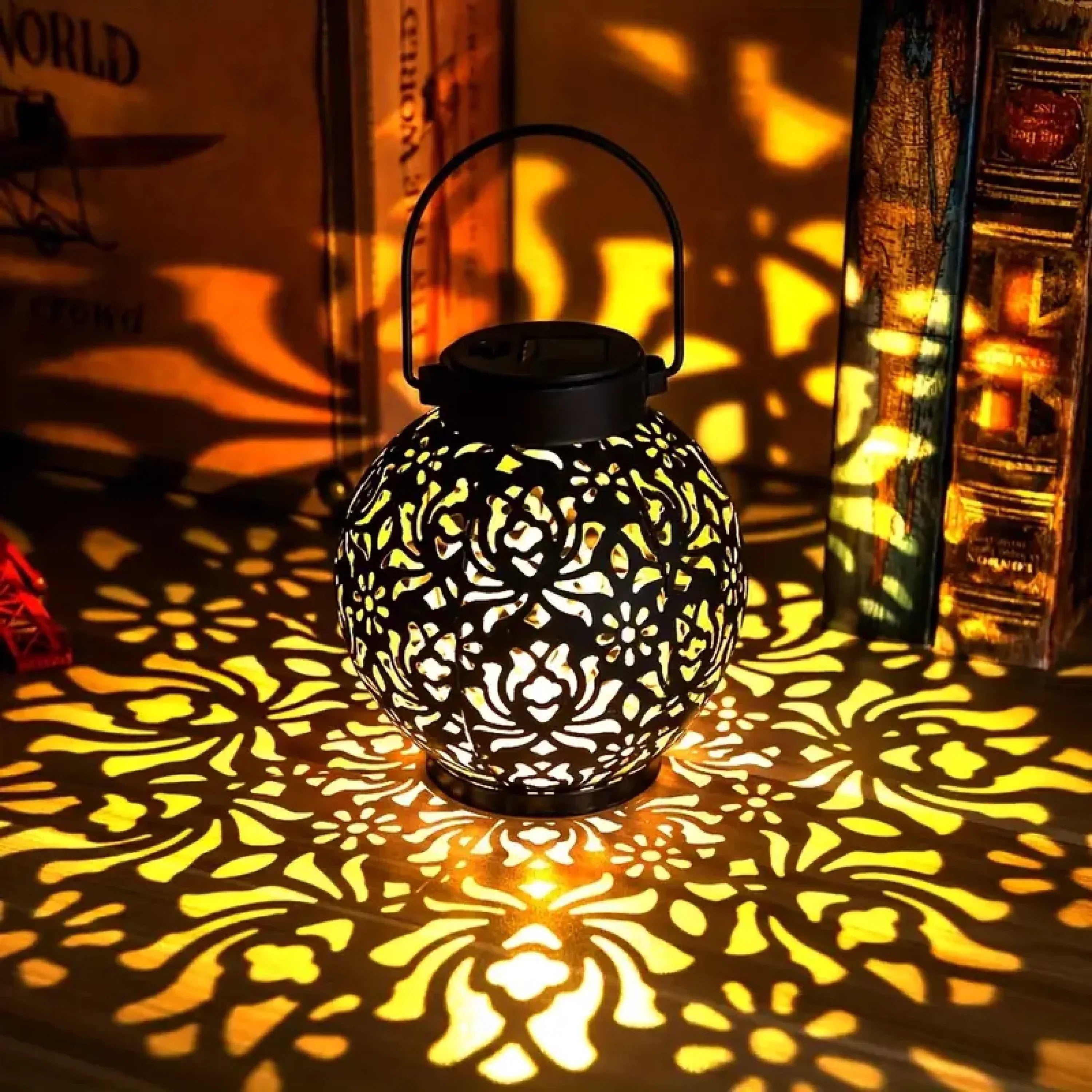Solar Lighting for Terrace & Garden – Round Atmosphere Lamp with Warm Light | Sansoti