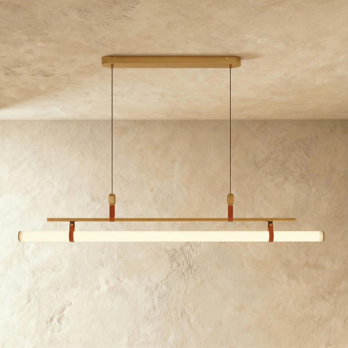 Minimalistische LED-Hängeleuchte mit schlankem Röhrendesign und gerichtetem Arbeitslicht | Restfield