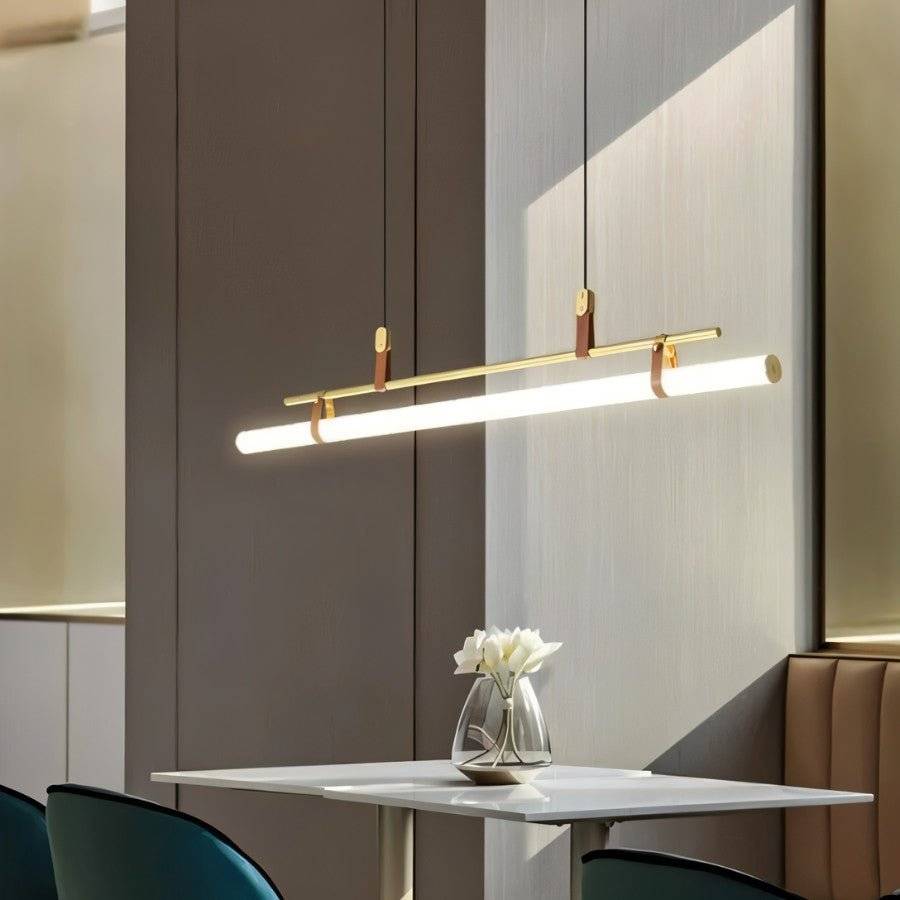 Minimalistische LED-Hängeleuchte mit schlankem Röhrendesign und gerichtetem Arbeitslicht | Restfield