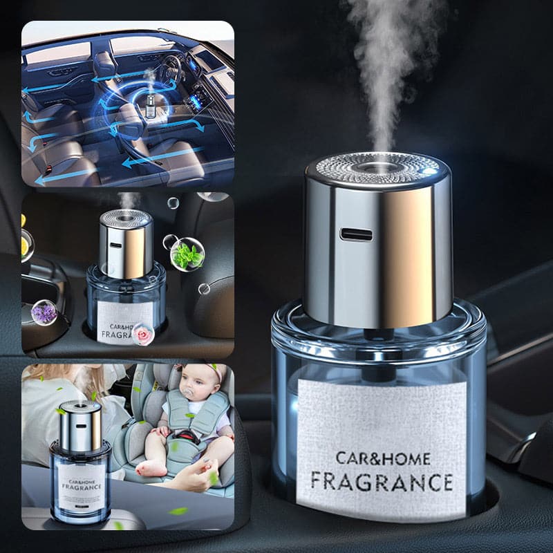 Automatische Auto-Luchtverfrisser met Ultrasone Vernevelingstechnologie – 5 Standen – Alcoholvrij – 160ml | Sansoti