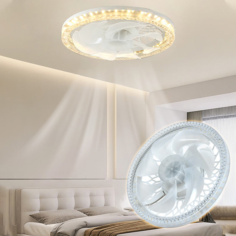 Ventilator met Verlichting – Rustgevend Licht en Koele Bries – Afstandsbediening – 4 Standen | Sansoti