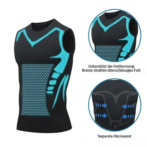 Ionic Shaping Vest for Men – Compression Shapewear Sleeveless Shirt – Body-Shaping and Comfortable – Breathable Design for Everyday Use | Sansoti