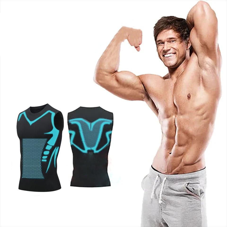 Ionic Shaping Vest for Men – Compression Shapewear Sleeveless Shirt – Body-Shaping and Comfortable – Breathable Design for Everyday Use | Sansoti