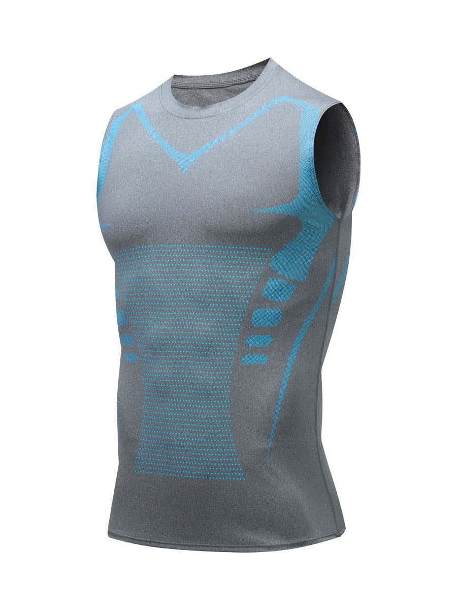 Ionic Shaping Vest voor Mannen – Compressie Shapewear Hemd zonder Mouwen – Lichaamsvormend en Comfortabel – Ademend Ontwerp voor Dagelijks Gebruik | Sansoti