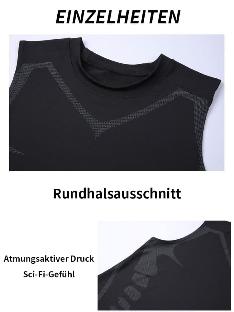 Ionic Shaping Vest voor Mannen – Compressie Shapewear Hemd zonder Mouwen – Lichaamsvormend en Comfortabel – Ademend Ontwerp voor Dagelijks Gebruik | Sansoti