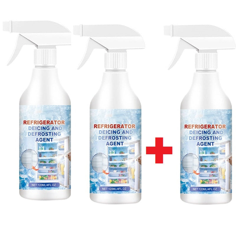 Enteisungsspray, 120 ml, schnelle Eisentfernung, Kühlschrank- und Gefrierfach-Enteisungsspray, ohne Kratzen, Haushalt | Sansoti