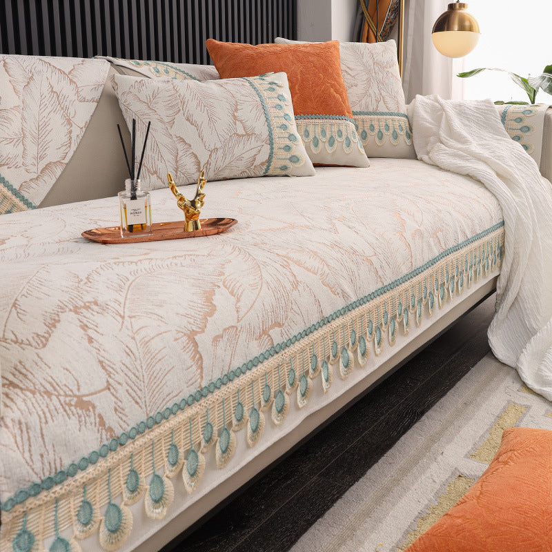 Chenille Bankhoes met Anti-Slip voor Ultiem Comfort | Sansoti