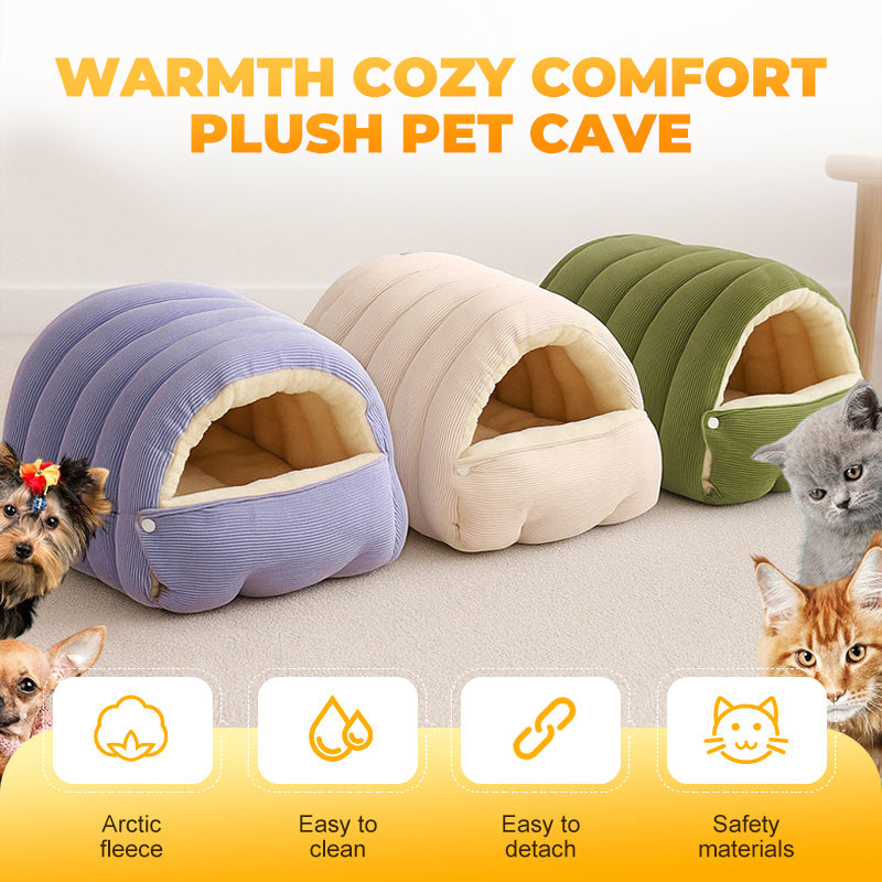Huisdierenbed Grondloze Iglohut – Zachte Igloo Pluche Slaapplek Klein Medium Groot Kat Hond Winter | Sansoti