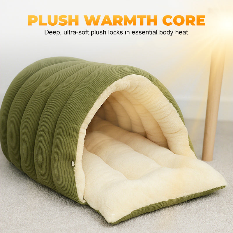Huisdierenbed Grondloze Iglohut – Zachte Igloo Pluche Slaapplek Klein Medium Groot Kat Hond Winter | Sansoti
