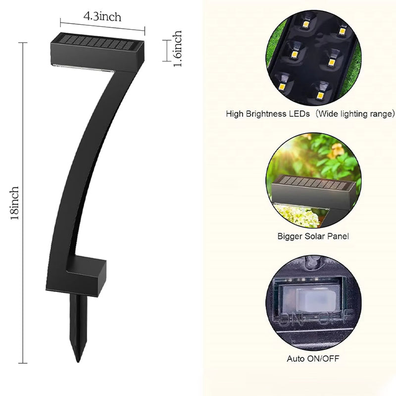 Solar Tuinlampen Set 4 Stuks Warmwit LED Wegverlichting Waterdicht IP65 Buitenverlichting Terrasverlichting | Sansoti