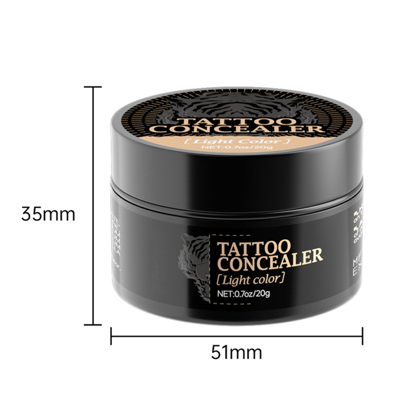 Crème correctrice bicolore waterproof, camouflage naturel pour imperfections cutanées, cicatrices et cernes | Sansoti