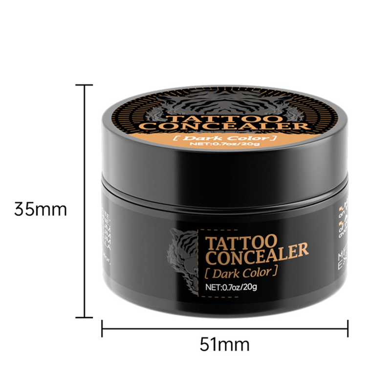 Crème correctrice bicolore waterproof, camouflage naturel pour imperfections cutanées, cicatrices et cernes | Sansoti