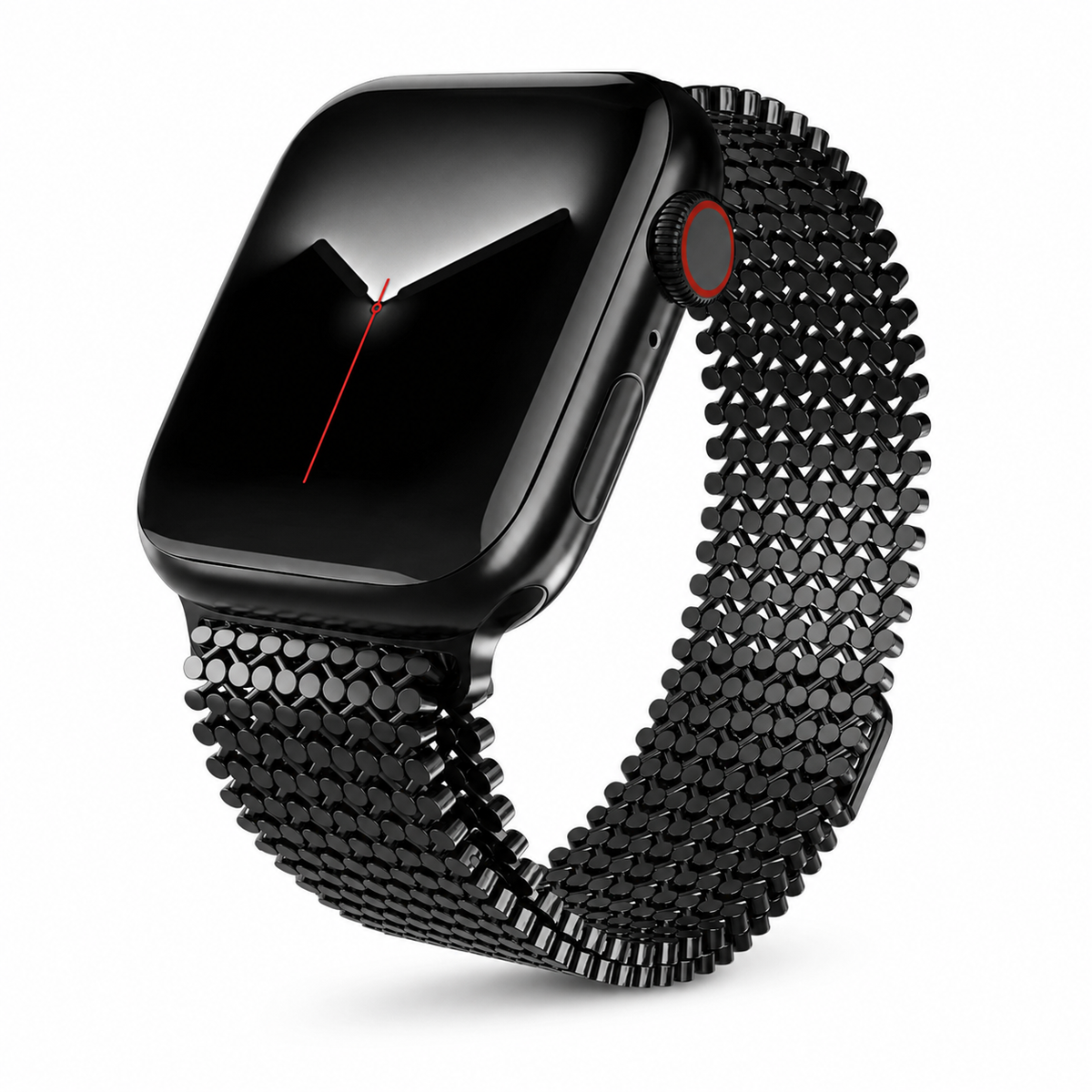 Magnetische Stalen Schakelband voor Smartwatch – Verstelbaar Metalen Bandje Polshorloge Accessoire Zilver | Sansoti