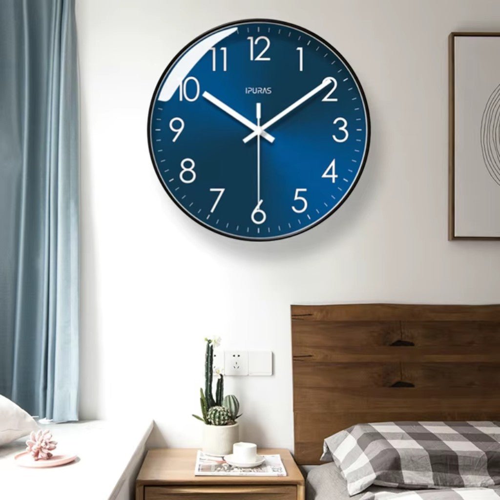 Wandklok Stille Quartz Beweging 25cm 30cm Zwart Goud Minimalistisch Modern Design voor Woonkamer Kantoor | Sansoti