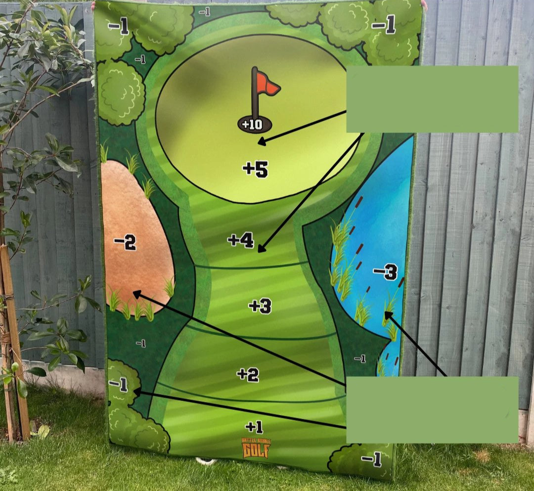 Klittenband Golf Spel Set met Doelmat en Ballen voor Binnen en Buiten Training Gezelligheid Kinderen Sport | Sansoti