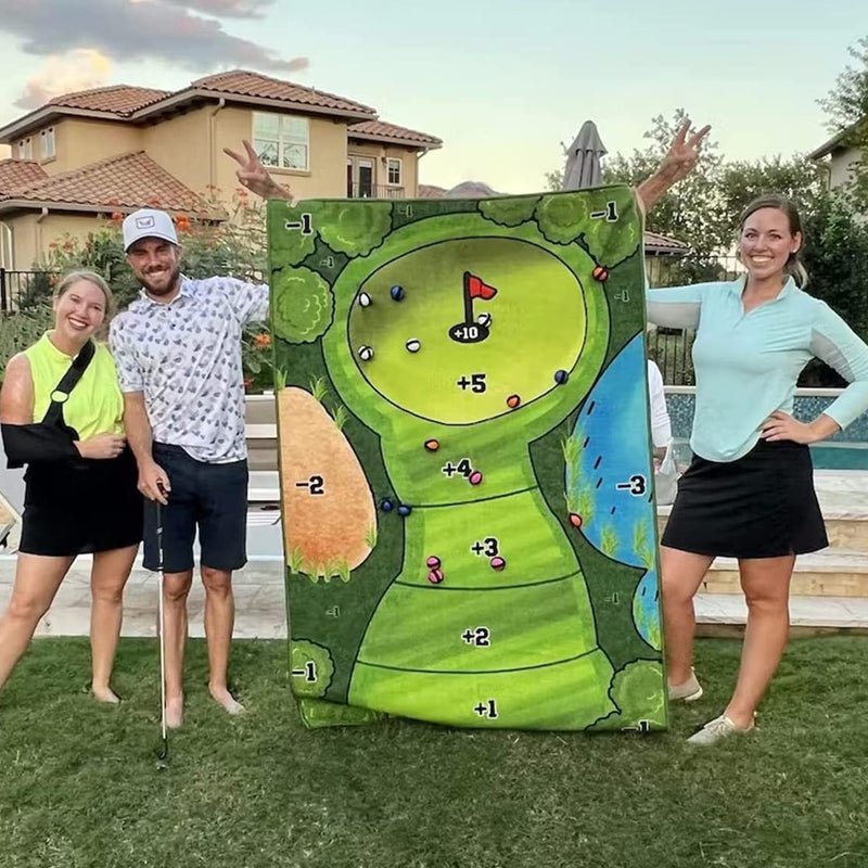 Klittenband Golf Spel Set met Doelmat en Ballen voor Binnen en Buiten Training Gezelligheid Kinderen Sport | Sansoti