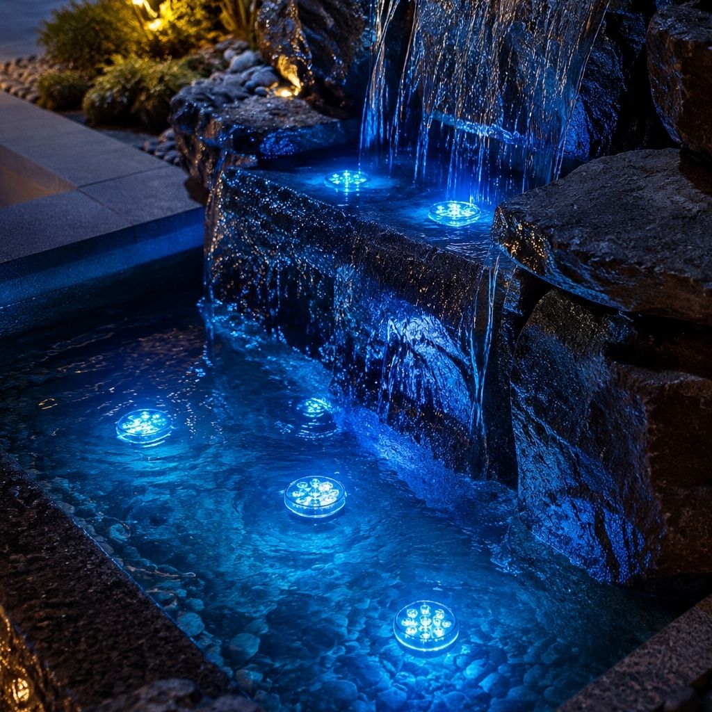 Lampe LED sous-marine RGB pour piscine avec télécommande, 13 couleurs, étanche IP68, éclairage décoratif | Sansoti