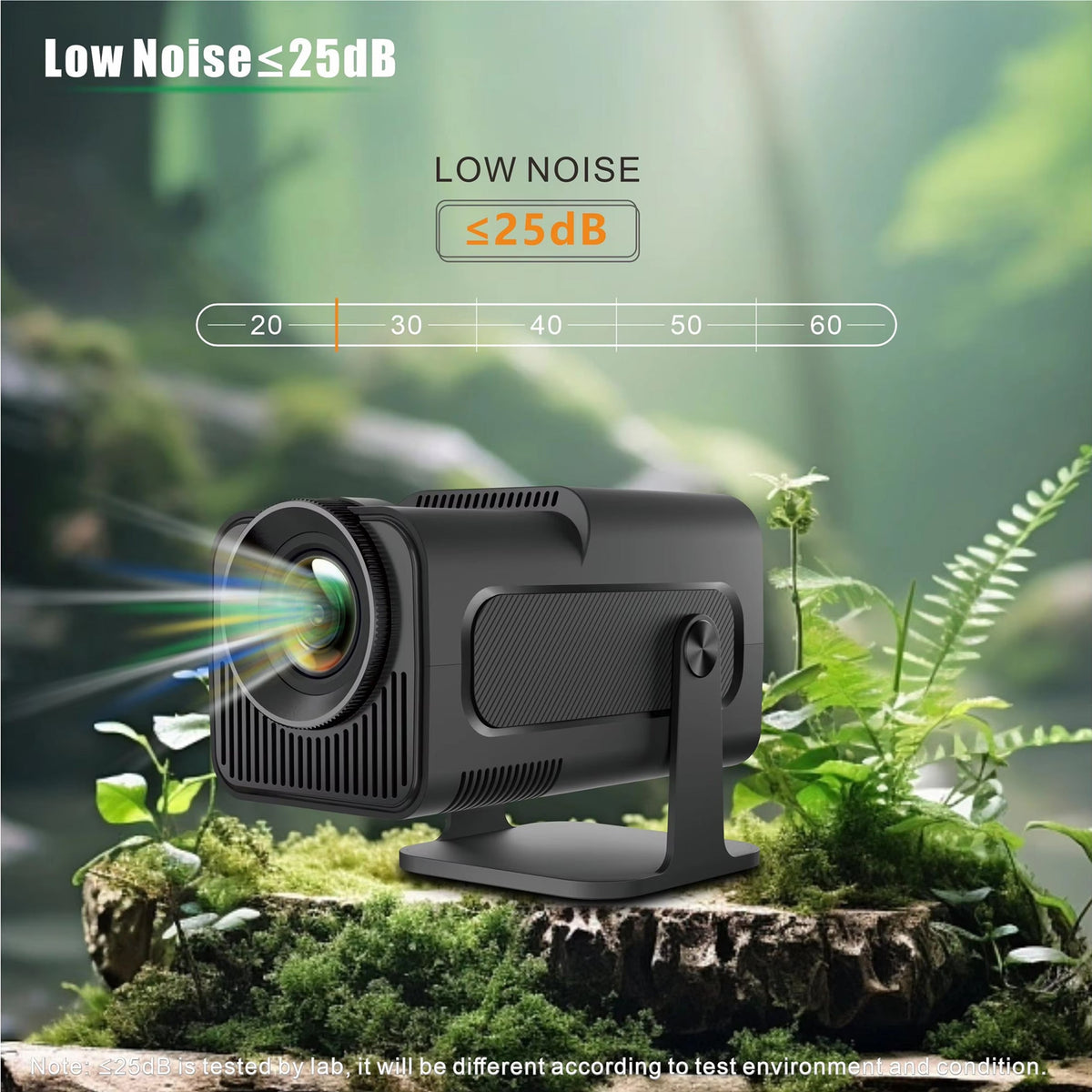Compact LED Projector 1080p Full HD Android Streaming WiFi Projector for Home Theater and Outdoor Entertainment | Sansoti