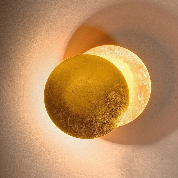 Wandlamp met Maanlicht LED Moderne Scandinavische Stijl Rond Warm Wit Zwart Wit Goud 20 25 cm Sfeerlicht | Sansoti