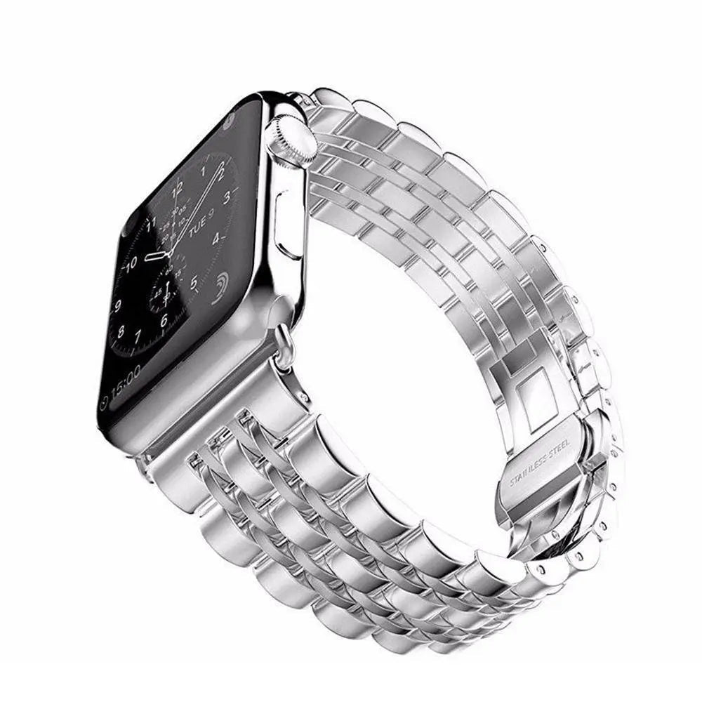 Schakelarmband Smartwatch 38-49mm Siliconen Polsband Sporthorloge Zwart Zilver Goud Verstelbaar Universeel | Sansoti