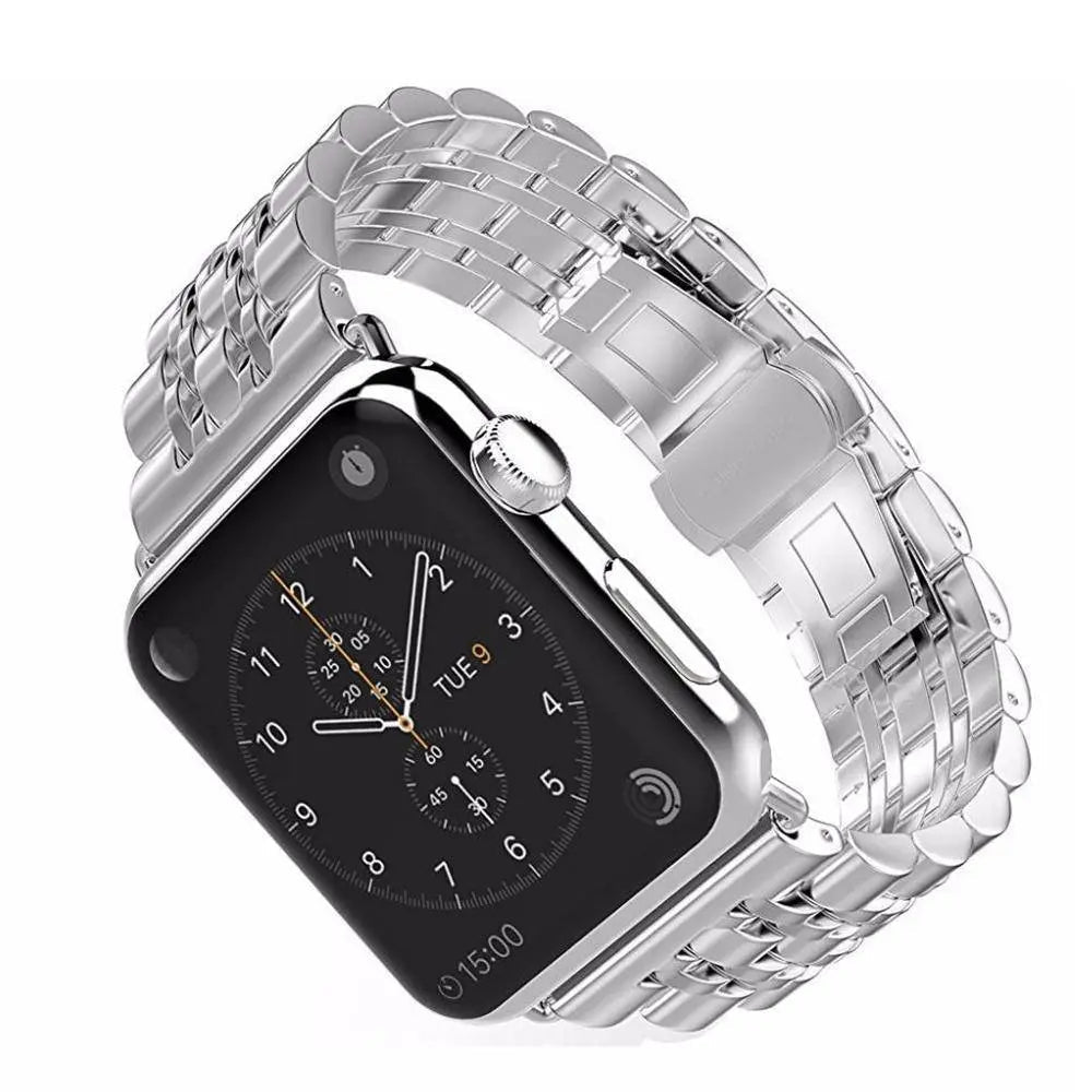 Schakelarmband Smartwatch 38-49mm Siliconen Polsband Sporthorloge Zwart Zilver Goud Verstelbaar Universeel | Sansoti