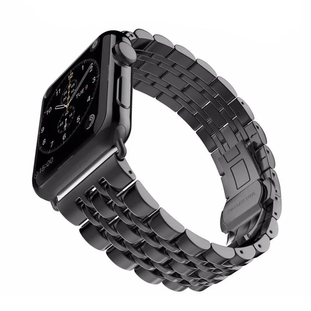 Schakelarmband Smartwatch 38-49mm Siliconen Polsband Sporthorloge Zwart Zilver Goud Verstelbaar Universeel | Sansoti