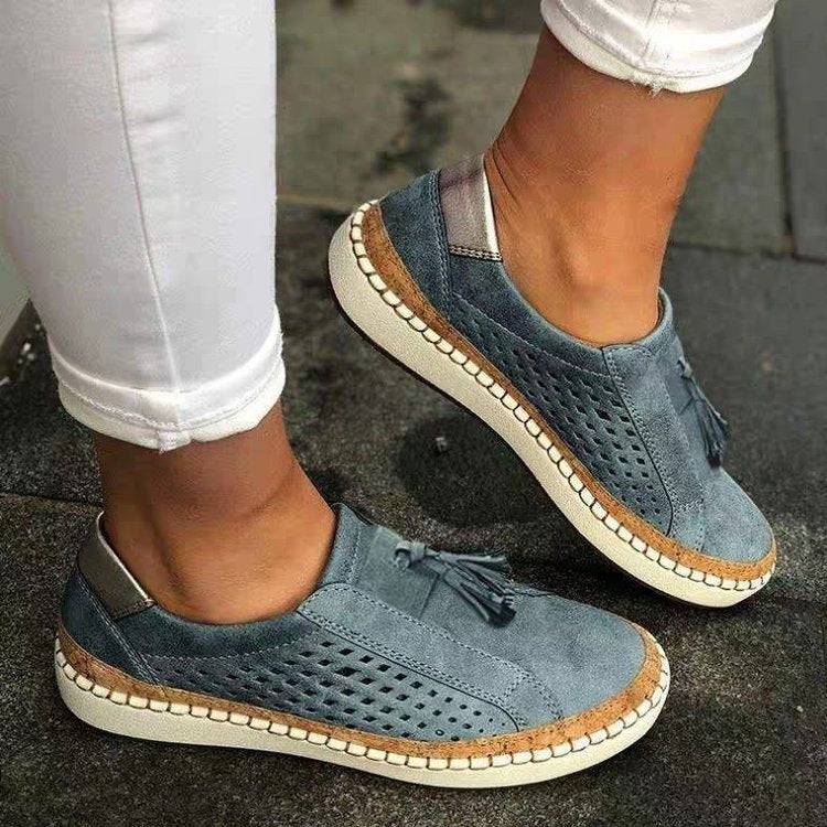 Orthopedische Dames Sneakers met Teenband voor Houdingscorrectie en Bunion Support - Grijs Zwart Comfortabel | Sansoti