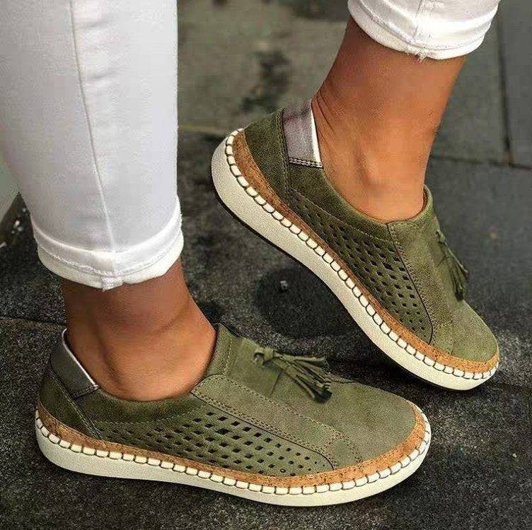 Orthopedische Dames Sneakers met Teenband voor Houdingscorrectie en Bunion Support - Grijs Zwart Comfortabel | Sansoti