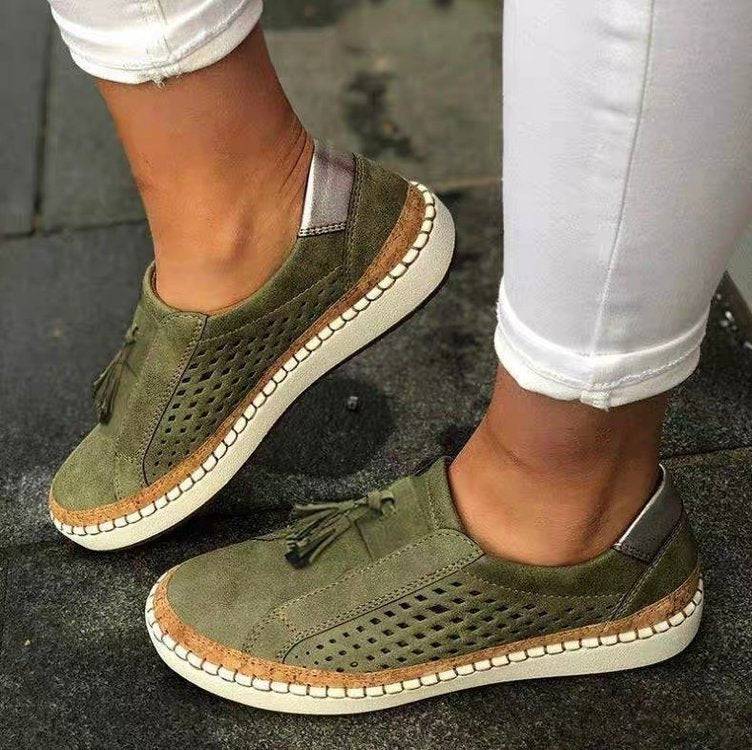 Orthopedische Dames Sneakers met Teenband voor Houdingscorrectie en Bunion Support - Grijs Zwart Comfortabel | Sansoti