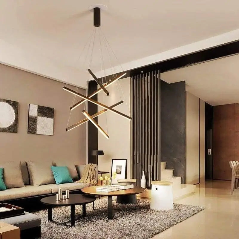 Hanglamp Trap XXL Modern Design LED Aluminium Acryl 300cm | Sansoti