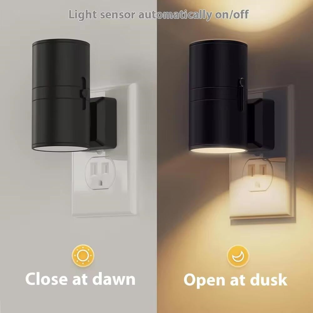 Minimalistische led wandlamp met lichtsensor en automatische dag-nachtfunctie voor moderne interieurs | Sansoti